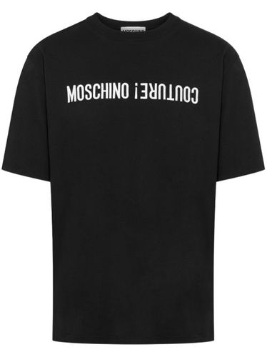 T-shirt en coton à logo imprimé - Moschino - Modalova