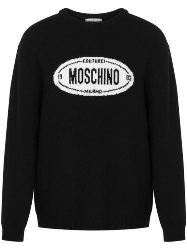 Pull à logo en intarsia - Moschino - Modalova