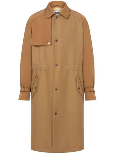 Chemise bicolore à col italien - Moschino - Modalova