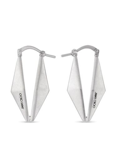 Boucles d'oreilles à logo gravé - Jimmy Choo - Modalova