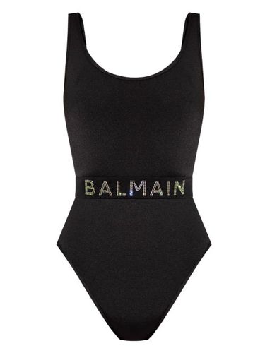 Maillot de bain à logo strassé - Balmain - Modalova