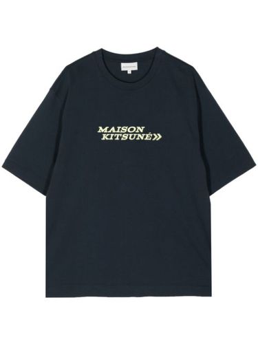 T-shirt en coton à logo brodé - Maison Kitsuné - Modalova