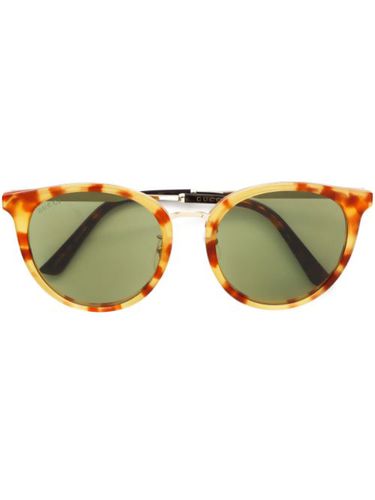 Lunettes de soleil rondes à effet écailles de tortue (2000) - Gucci Pre-Owned - Modalova