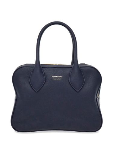 Sac cabas en cuir à logo imprimé - Ferragamo - Modalova