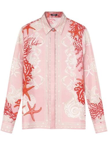 Chemise Barocco Sea en soie - Versace - Modalova