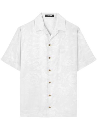 Polo à motif Barocco en jacquard - Versace - Modalova