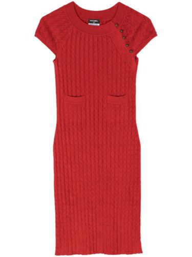 Robe mi-longue en fil bouclé - CHANEL Pre-Owned - Modalova