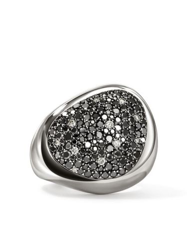 Bague Pebble en sterling pavée de diamants - John Hardy - Modalova