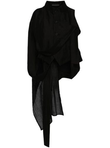 Chemisier crop à design asymétrique - Yohji Yamamoto - Modalova