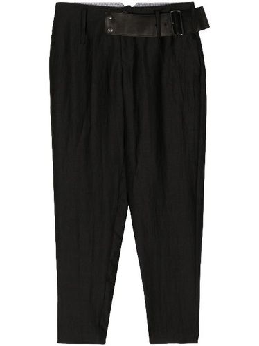 Pantalon fuselé à taille ceinturée - Yohji Yamamoto - Modalova