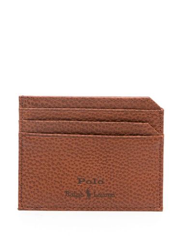 Porte-cartes en cuir à logo embossé - Polo Ralph Lauren - Modalova