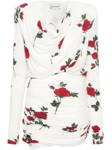 Robe courte à roses imprimées - Magda Butrym - Modalova