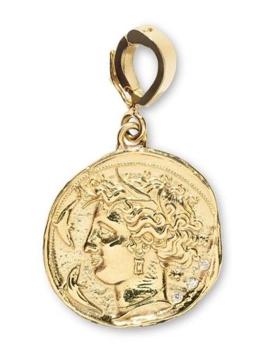 Petit pendentif Godness en 18ct - Azlee - Modalova