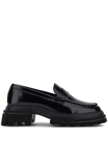 Hogan mocassins en cuir poli - Noir - Hogan - Modalova