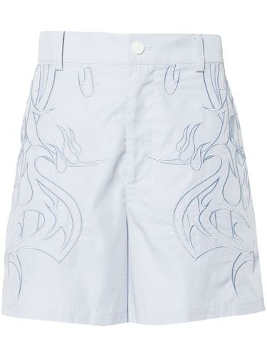 Short en coton à motif brodé - Feng Chen Wang - Modalova