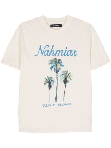 T-shirt en coton à logo imprimé - Nahmias - Modalova