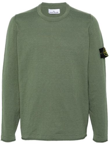 Pull nervuré à patch logo - Stone Island - Modalova