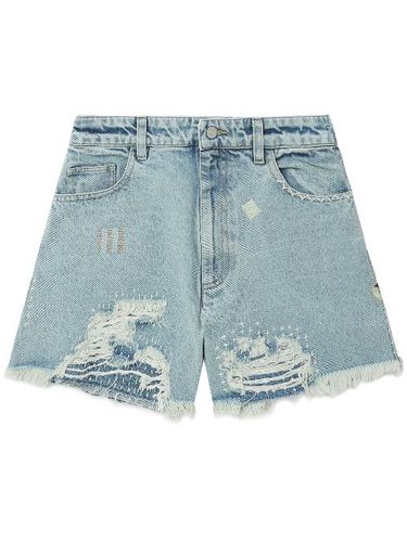 Short en jean à effet usé - Sea - Modalova