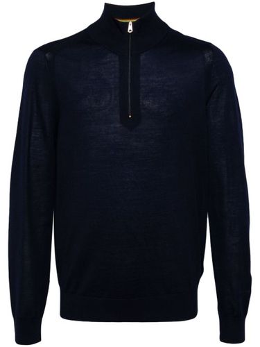 Pull en maille fine à col zippé - Paul Smith - Modalova