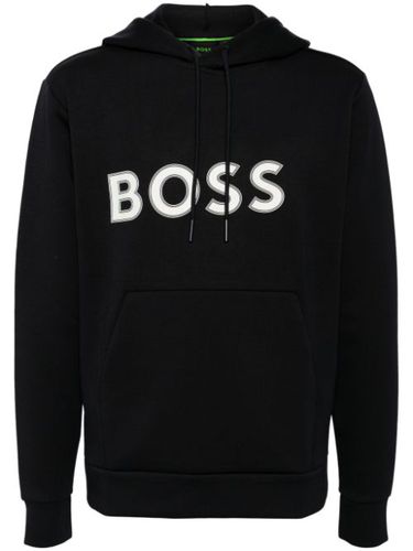 BOSS hoodie à logo imprimé - Bleu - BOSS - Modalova