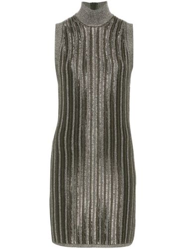 Robe courte nervurée en maille métallisée - TOM FORD - Modalova