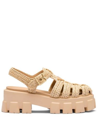 Sandales à brides en raphia - Prada - Modalova