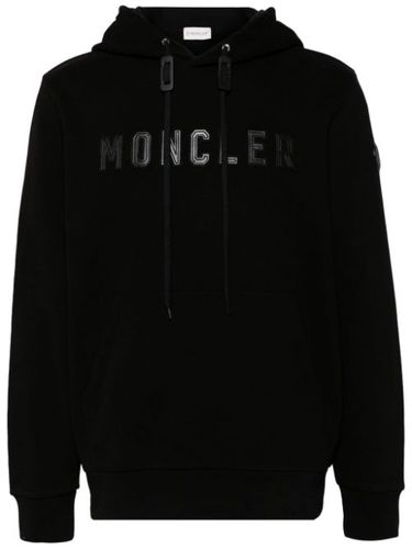 Hoodie en coton à logo appliqué - Moncler - Modalova