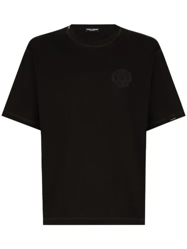 T-shirt à logo brodé - Dolce & Gabbana - Modalova