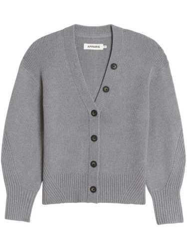 Cardigan en maille à col v - Apparis - Modalova