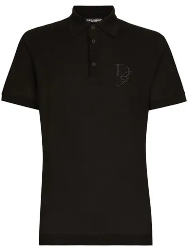 Polo à logo brodé - Dolce & Gabbana - Modalova
