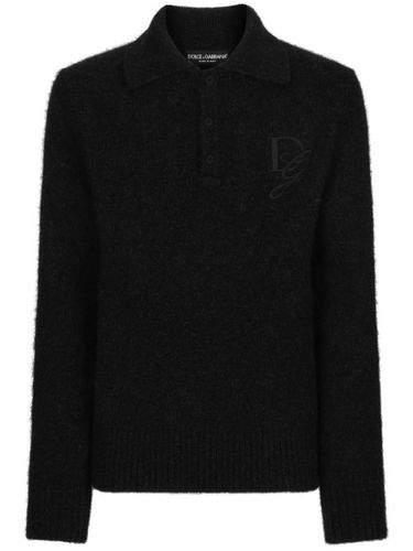 Polo à logo brodé - Dolce & Gabbana - Modalova