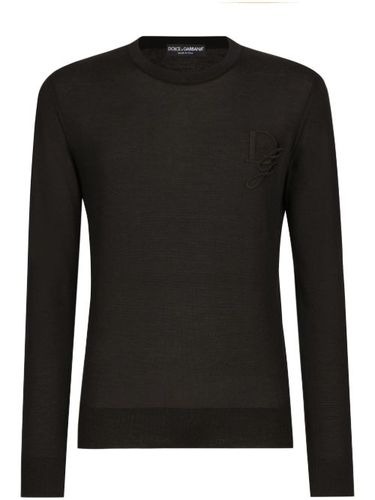 Pull à logo brodé - Dolce & Gabbana - Modalova