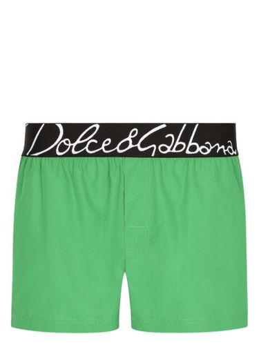 Short de bain à taille logo - Dolce & Gabbana - Modalova