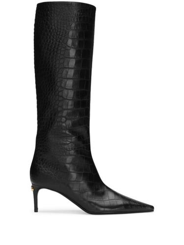 Bottes en cuir à effet peau de crocodile - Dolce & Gabbana - Modalova