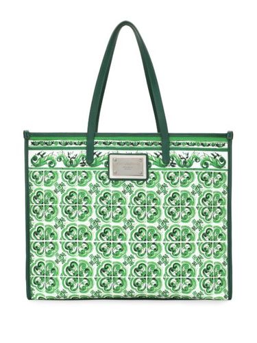 Sac à main à imprimé Majolica - Dolce & Gabbana - Modalova