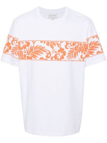 T-shirt en coton à imprimé floral - Maison Kitsuné - Modalova