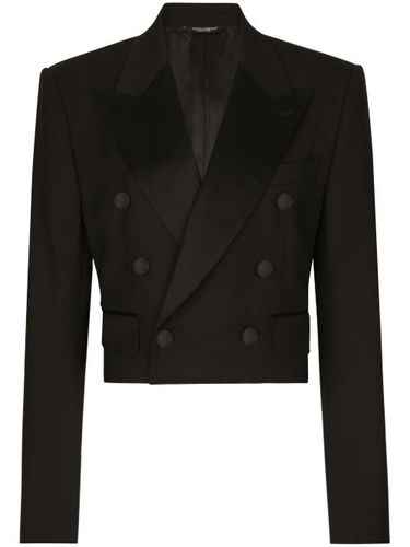 Blazer crop à boutonnière croisée - Dolce & Gabbana - Modalova