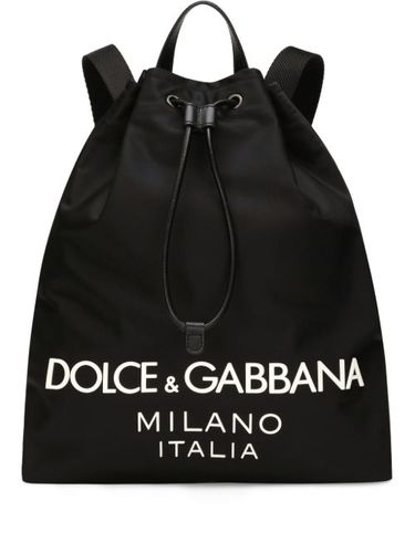 Sac à dos à logo imprimé - Dolce & Gabbana - Modalova