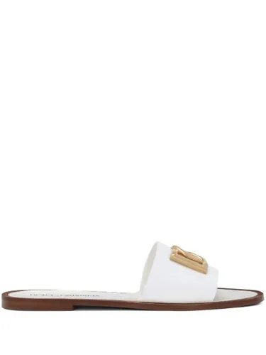Sandales en cuir à logo DG - Dolce & Gabbana - Modalova