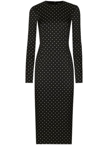 Robe mi-longue à pois - Dolce & Gabbana - Modalova