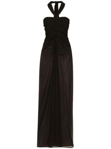 Robe longue en organza - Dolce & Gabbana - Modalova