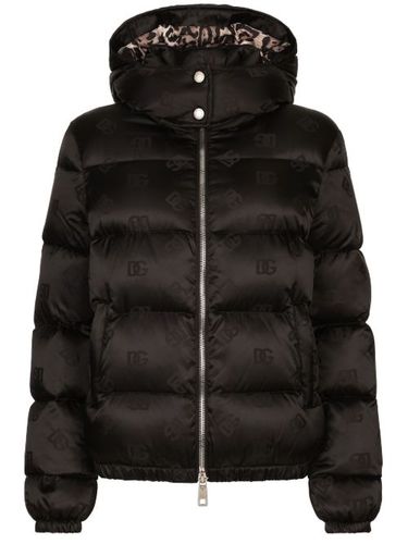 Veste bomber à logo en jacquard - Dolce & Gabbana - Modalova