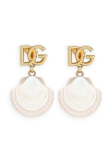 Boucles d'oreilles à pendentif coquillage - Dolce & Gabbana - Modalova