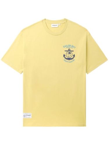 T-shirt en coton mélangé à imprimé ancre - CHOCOOLATE - Modalova