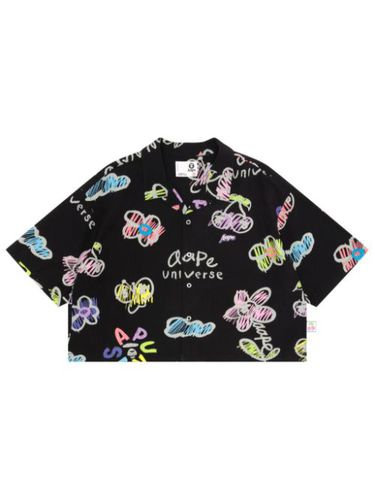 Chemise boutonnée à logo imprimé - AAPE BY *A BATHING APE® - Modalova