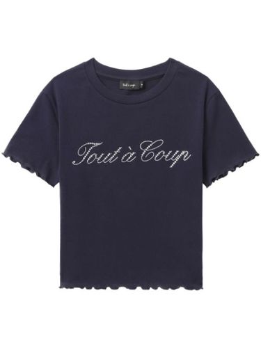 T-shirt à logo strassé - tout a coup - Modalova