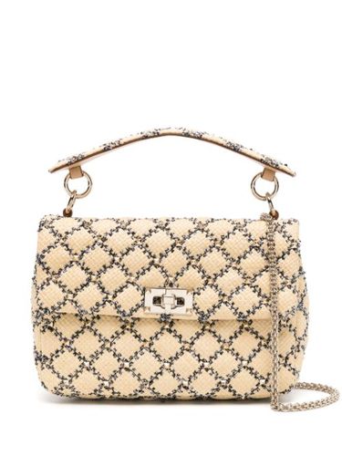 Petit sac cabas Rockstud tressé - Valentino Garavani - Modalova