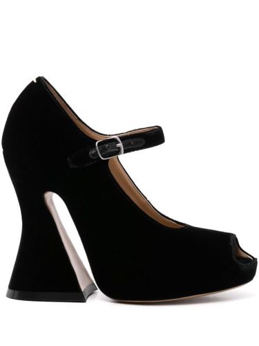 Sandales en velours à bout ouvert 125 mm - Maison Margiela - Modalova