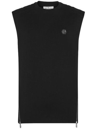 Débardeur en coton à logo appliqué - Philipp Plein - Modalova