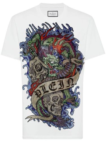 T-shirt en coton à imprimé graphique - Philipp Plein - Modalova